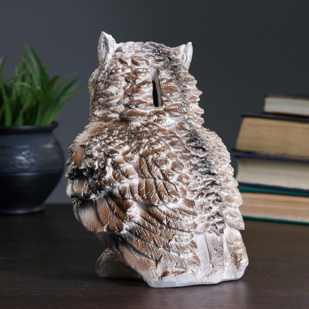 Piggy bank "Eagle owl" 13x16x20cm-2
