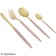 Set of cutlery Lenardi Vivid, 24 objects, powder color