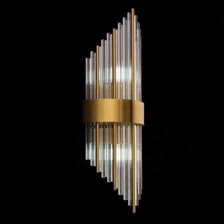 Wall lamp ST LUCE. SL1158.301.02. Nitido. 2x60 watts, E14, 20x54 cm, brass color-6