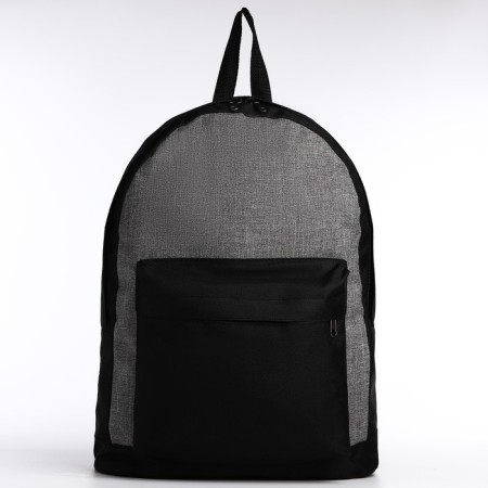 School backpack on lightning, 1 external pocket, gray/black color-2
