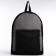 School backpack on lightning, 1 external pocket, gray/black color