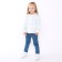 Children's jacket, white color, height 110-116 cm