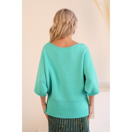 Female jumper, size 42, turquoise color-2