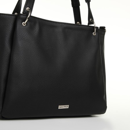 Women's bag with lightning, black color-3