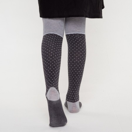Pantyhose children's "golf", color gray melange, height 98-104-6