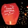The flashlight of the desires "Enjoy the moment" a dome, red
