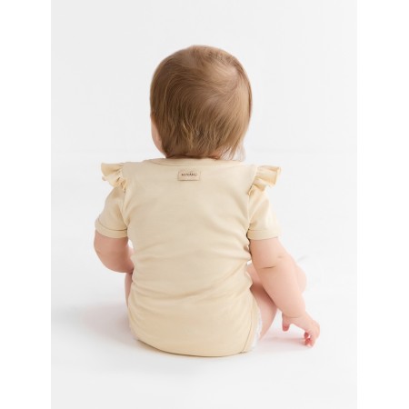 Body Children with ruffles Minaku "Nature", beige color, height 86-92 cm-7