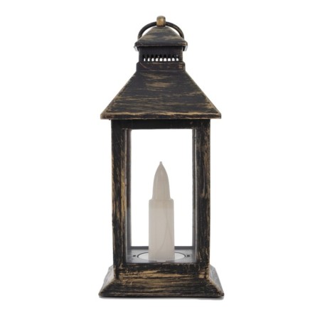 Nightlight 48119/1 "candle" batteries 3haaa black with a golden patina 8x8x18 cm Risalux-7