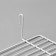 Shelf on a grid, 25 × 10.5 × 8 cm, white color