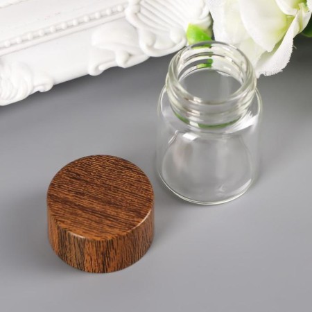 Decor for creativity Glass "Jars with a lid" 4x2.8x2.8 cm-2