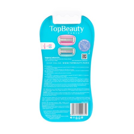Female female Topbeauty Paris violet + interchangeable cassettes, 2 pcs (compatible c Venus)-1