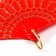 Fan plastic, textiles "Flower paradise" wide blades, sparkles mix 23 cm