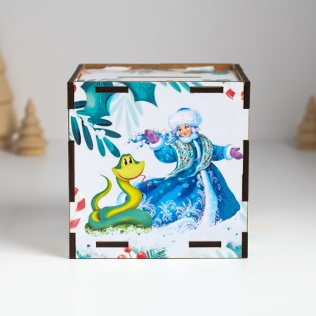 New Year's piggy bank Cube "Snake. Let the dreams come true" 10x10x10 cm-1