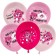 Shar Latex 12 “Happy Birthday! Pink bears” assorted, 1 tbsp., Set 25 pcs., Mix