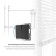 Two -clavy switch with self -return (black matte) W1122408