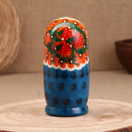 Matryoshka "Berry", orange dress, 5 doll, 16 cm-2