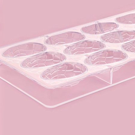 Chocolate Form Konfinetta "Chocolate Egg", 27.5 × 13.5 cm, 12 cells (3.6 × 5.7 × 1.5 cm)-2