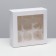 Packaging for 9 cupcakes with a window, white, 25 x 25 x 10 cm