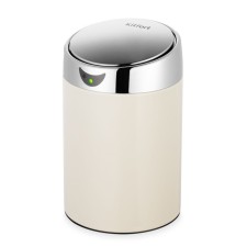 Sensory Garbage bucket KitFort KT-6018-3, 2 l, inner bucket 1 l, beige bucket