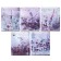 Notebook of 48 sheets in the Lavender mood cage, covered cardboard, metallization, mix