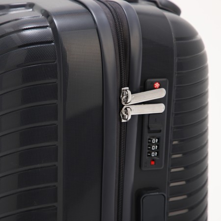 Middle suitcase 24 ", lightning department, code castle, 4 wheels, dark gray color-3