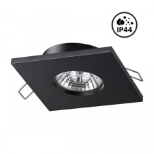 The lamp is built -in moisture -proof Novotech. Aqua, 50W, GU10, 24.5x85x85 mm, black color