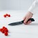 Knife Kuhno ceramic Magistro Black, blade 12.5 cm, handle Soft-Touch, black color