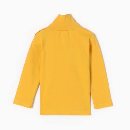 Turtleneck for boys, dark yellow color, height 86 cm-3