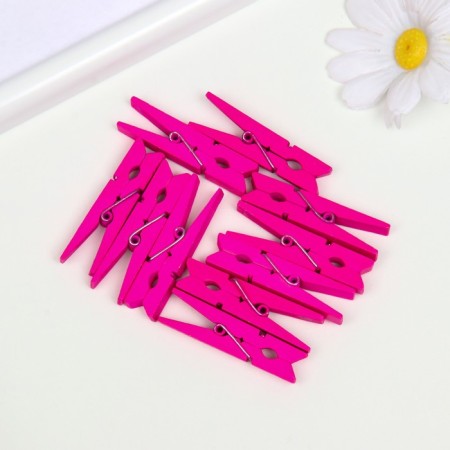 Brongs wood, 45 mm, (set 10 pcs.) Pink