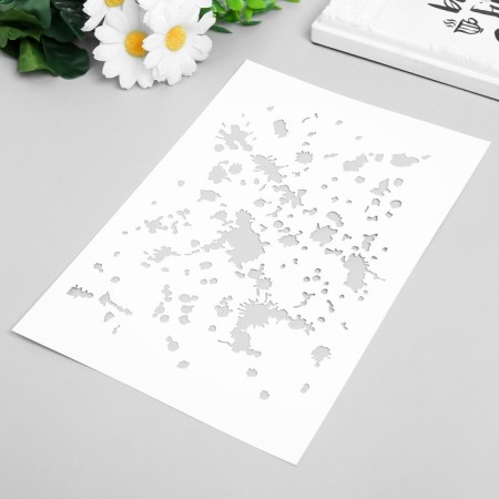 Plastic stencil "Riddle" 24x16 cm-1