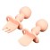 A set of children's cutlery, fork, spoon, color gently - pink