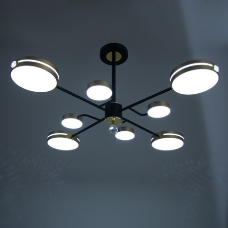 Laser Laser 8XLED 144W 3000-6000K black and gold 75x75x48 cm Bayerlux-2