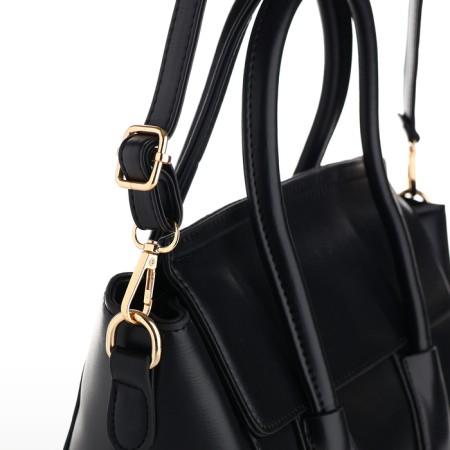 Women's bag with lightning, black color-6