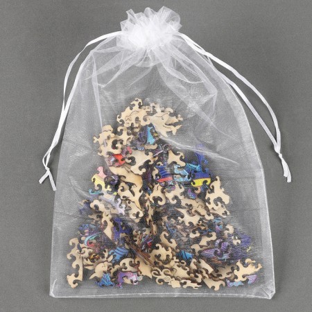 Puzzles wooden curly "Kit", 165 elements-10