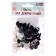 Screw eyes with plugs, set of 30 pcs., Size 1 pc. - 1.2 cm, black color