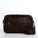 Male bag over the shoulder, artificial leather, brown color