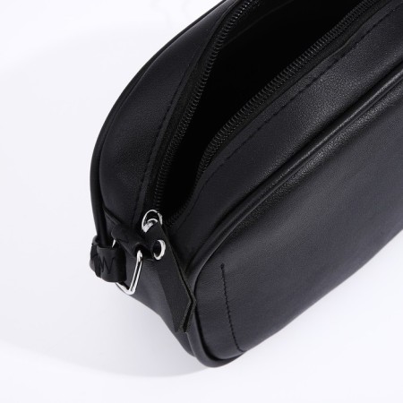 Bag Cross-Bodi with a zipper, black color-4