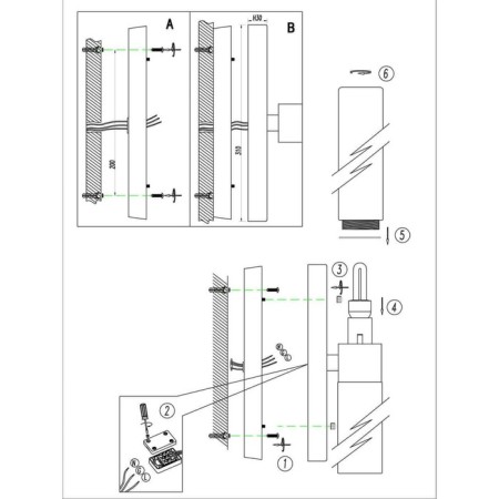 Tingi lamp, 1x60W, E27, IP44, chromium color-2