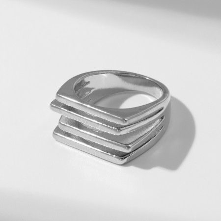 Ring Metal "Trend" strip, color silver, size 16-1