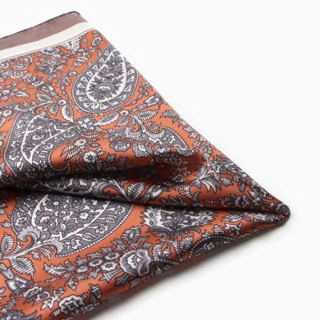 Women's scarf minku 70*70 cm, coffee-1