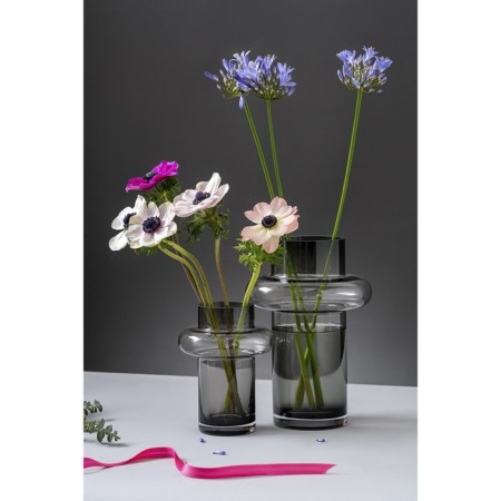 Bergenson Bjorn Vayr flower vase, 20 cm, gray color-4