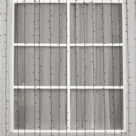 Garland "Curtain" 2 × 6 m, IP44, UMS, dark thread, 1440 LED, glow warm white, 220 V-1