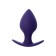 Anal plug Glob, silicone, purple color, 8 cm, d = 4 cm