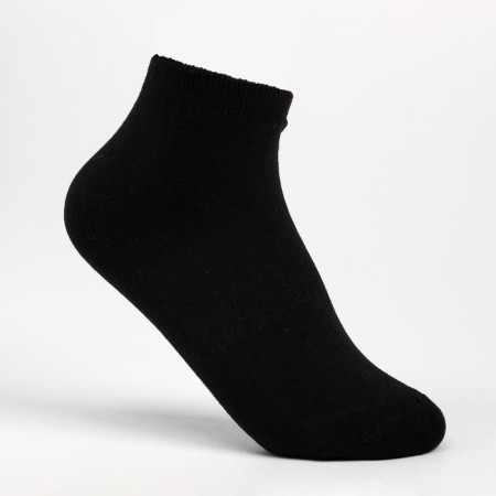 Male socks shortened, black color, size 25