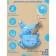 CHECTION for dental brushes Children's "Bunny", on suction cups, Mix color