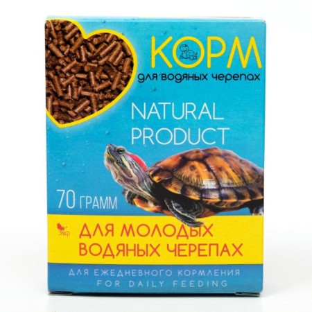 Feed for water young turtles, 70 g-2