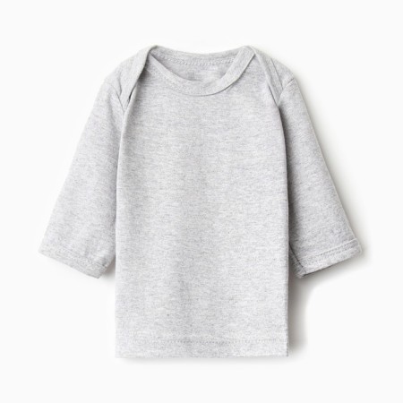 T -shirt with DL. Sleeve Bloom Baby, p. 62 cm, gray