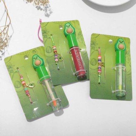 Set 2 objects: bracelet, lip gloss "avocado" with a leaflet, color-5