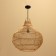 Ceiling Lamp from Rotan "Yusuf", 1 × 120 W, E27, 50 × 50 × 50 cm