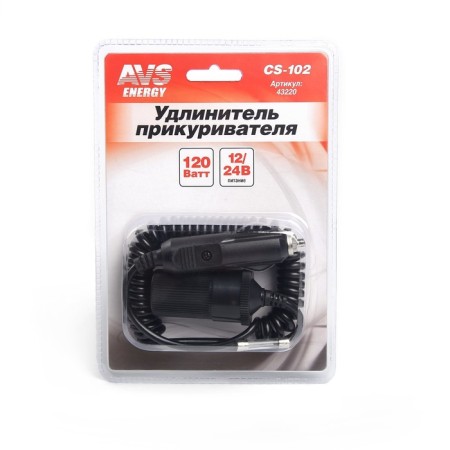 An extension cigarette lighter AVS CS102, 12/24 in-1